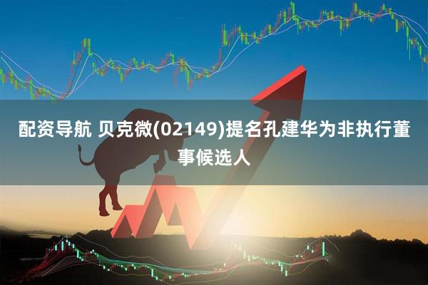 配资导航 贝克微(02149)提名孔建华为非执行董事候选人